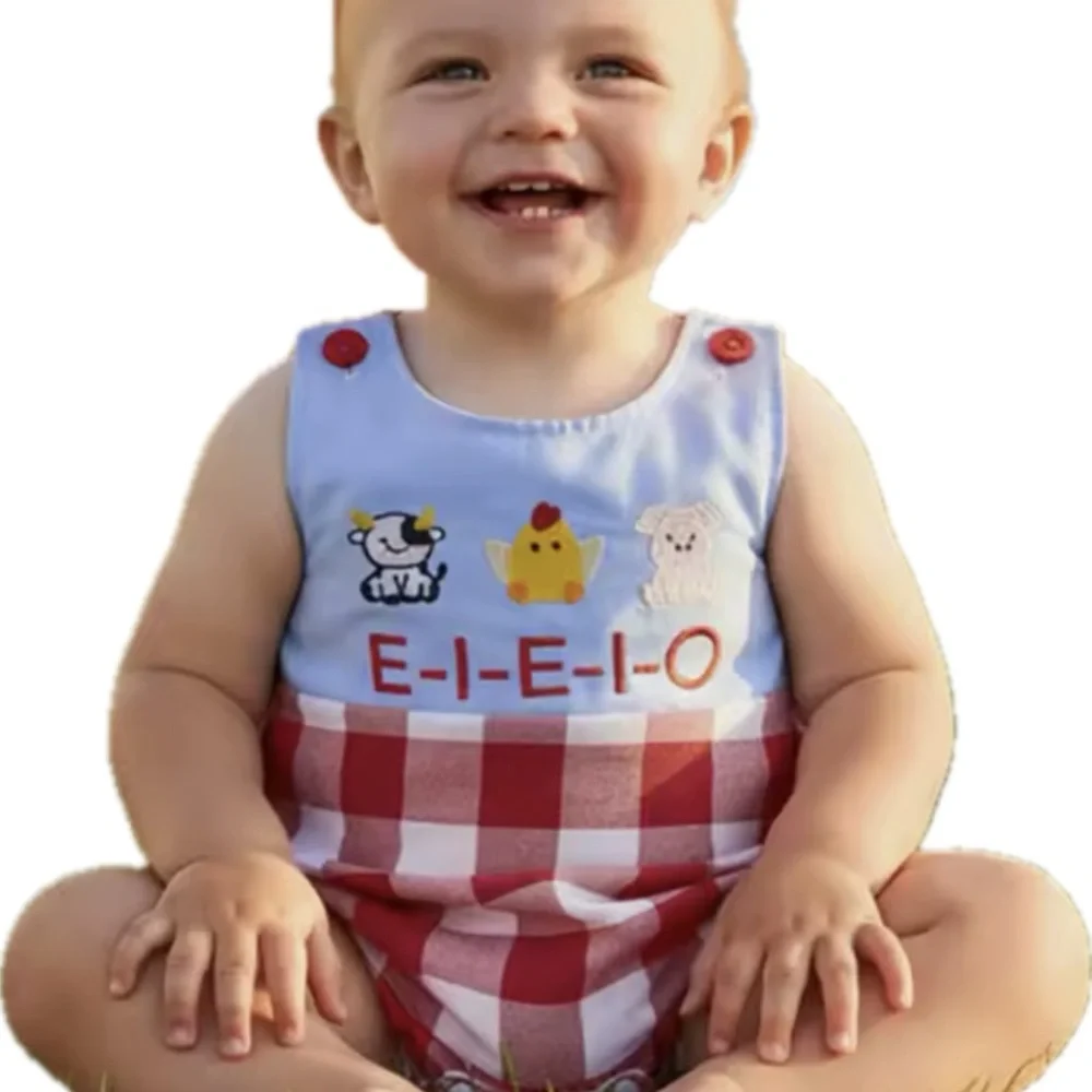 New Adorable Red and White Kids Summer Romper 0-3 months